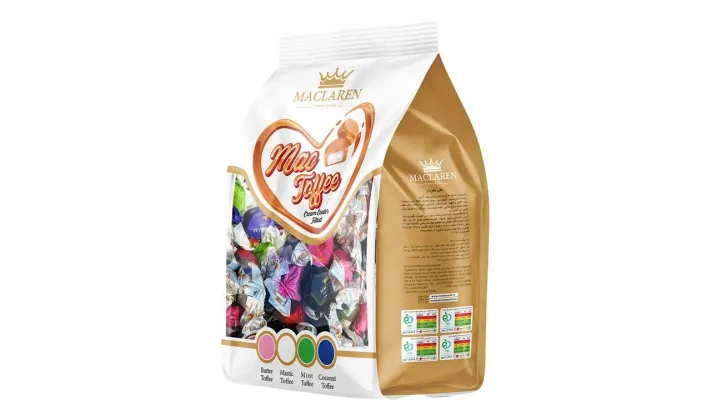 تصویر تافی مغزدار مخلوط 800 گرمی مک لارن